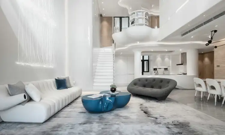 Penerapan konsep interior futuristik, Sumber: home-designing.com