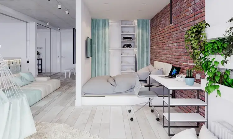 Tips desain apartemen studio yang nyaman, Sumber: home-designing.com