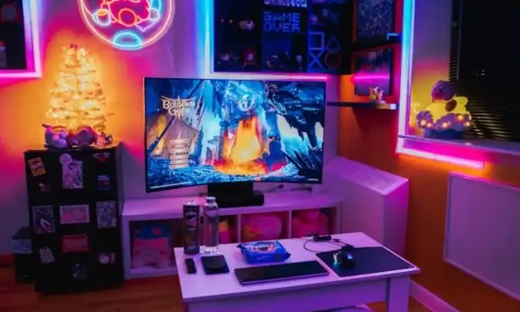 Penggunaan lampu neon, Sumber: 3dcrystalized.com