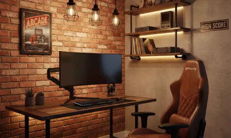 Ruang gaming gaya industrial, Sumber: shopify.com