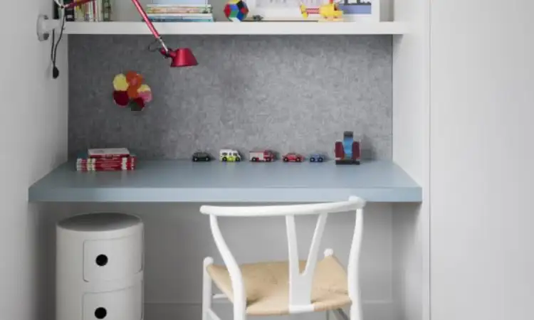 Study corner minimalis, Sumber: pinterest.com