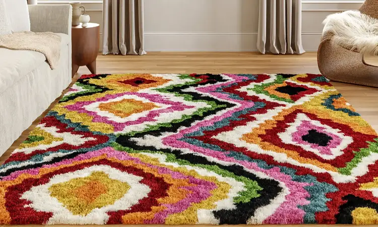Karpet motif warna warni, Sumber: rugsusa.com
