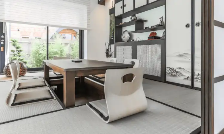 Sentuhan karpet tatami, Sumber: mydomaine.com