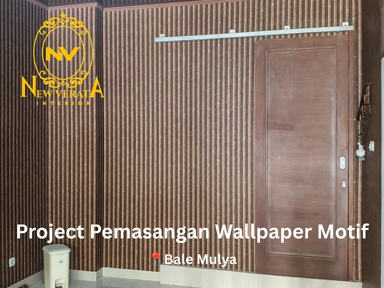 Pemasangan wallpaper untuk ruang gym di Sleman, Sumber: doc pribadi