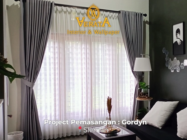 Gorden memberikan kesan modern dan elegan, Sumber: doc pribadi