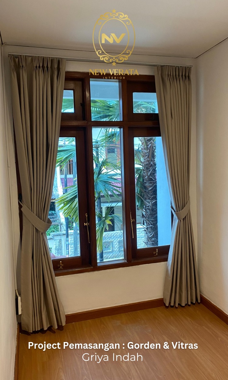 Gorden memberikan kesan modern pada ruangan, Sumber: doc pribadi