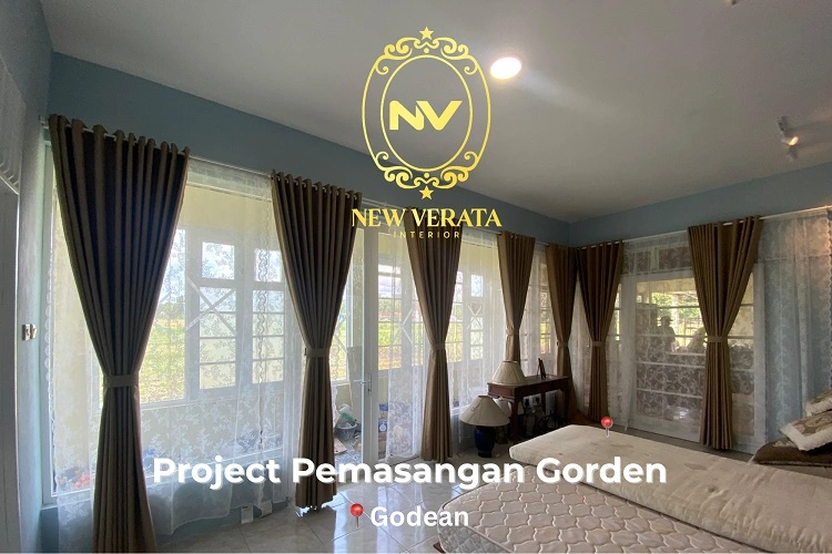 Pemasangan gorden pada area kamar, Sumber: doc pribadi
