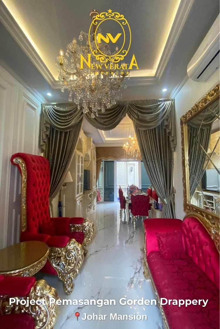 Gorden difungsikan sebagai pembatas ruangan, Sumber: doc pribadi