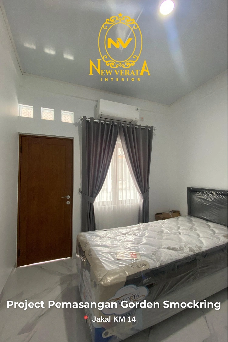 Gorden model smockring untuk area kamar, Sumber: doc pribadi