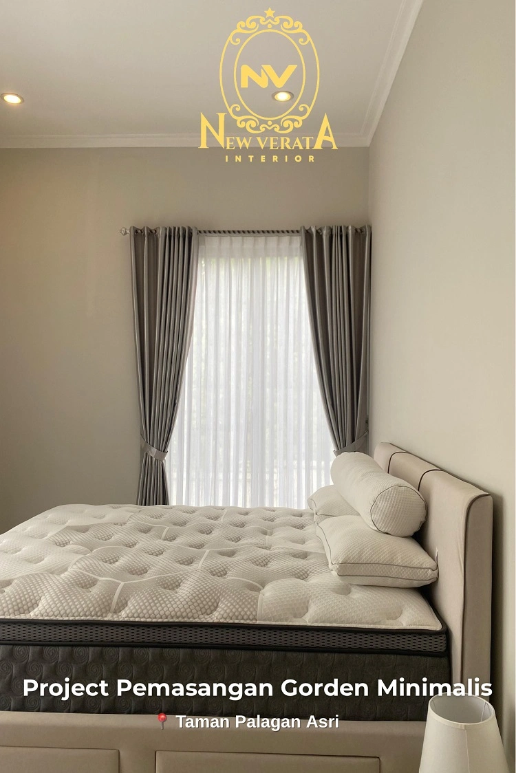 Pemasangan gorden untuk area kamar, Sumber: doc pribadi