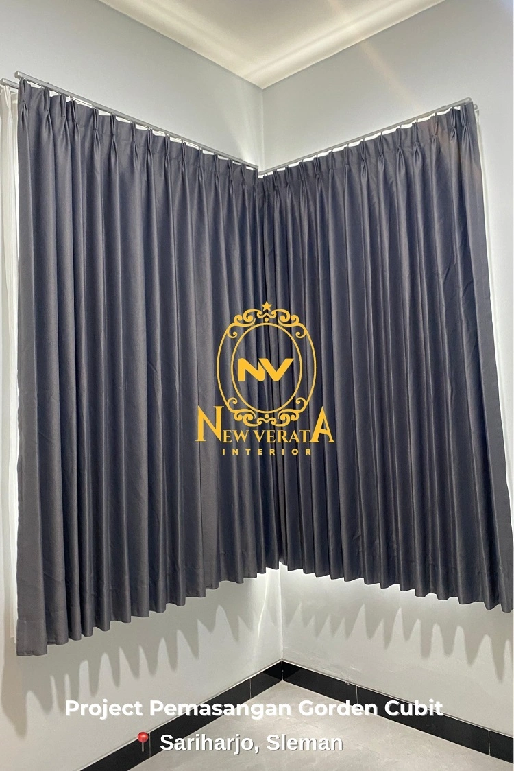 Gorden dengan warna abu-abu untuk kamar, Sumber: doc pribadi