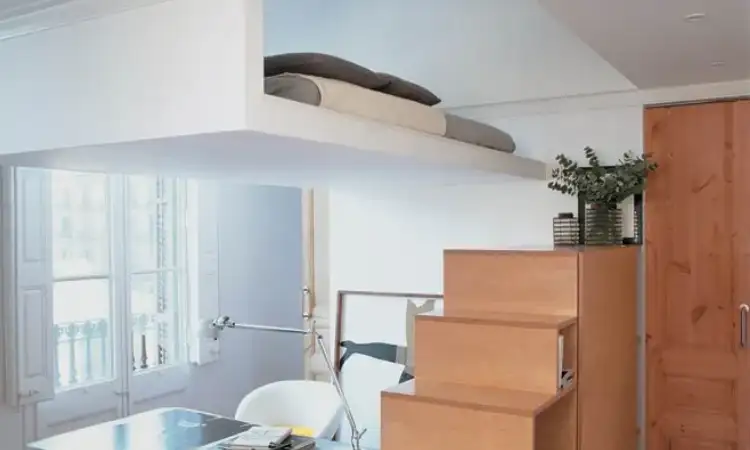 Konsep mezzanine nuansa alam, Sumber: houseandgarden.co.uk