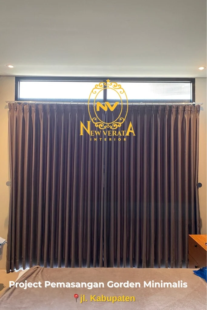 Gorden dipasang pada area kamar, Sumber: doc pribadi