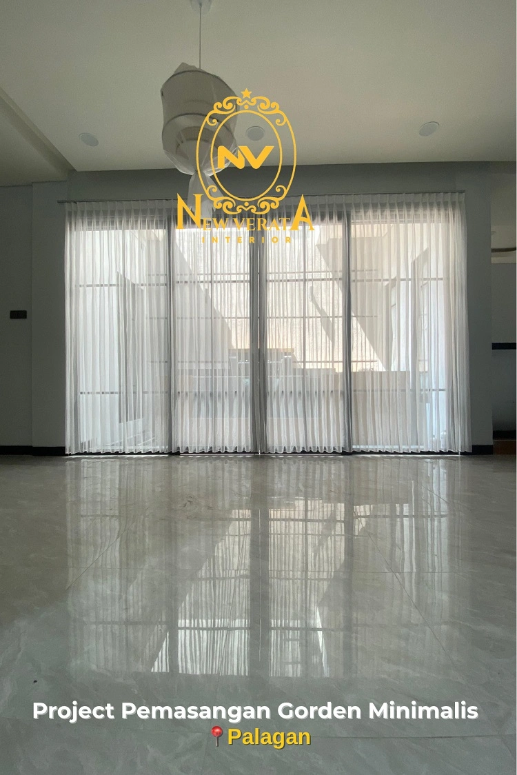 Pemasangan gorden minimalis cubit di Palagan, Sumber: doc pribadi