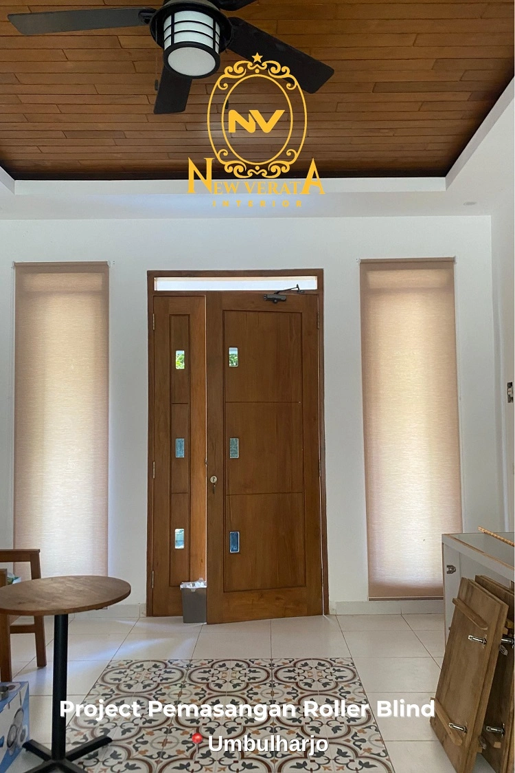 Pemasangan roller blind di Umbulharjo, Sumber: doc pribadi