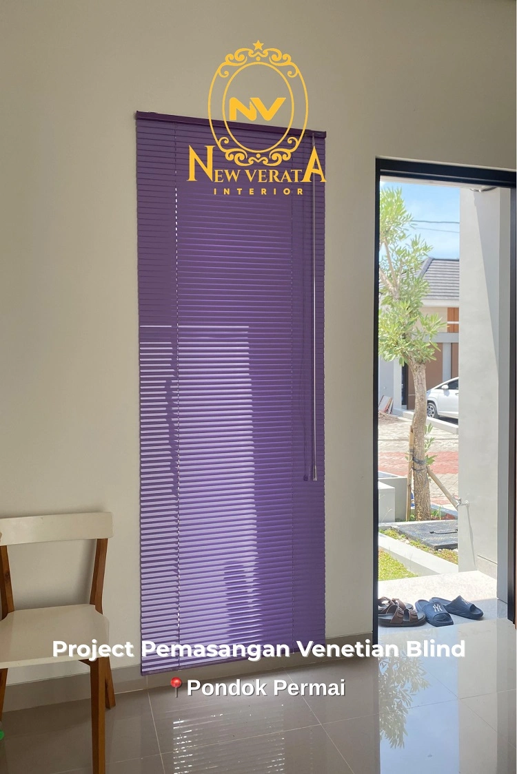 Venetian blind untuk ruang tamu, Sumber: doc pribadi