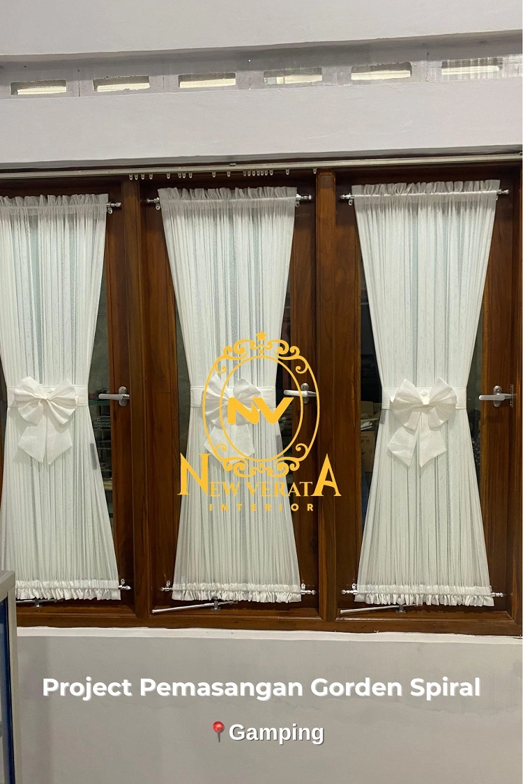 Gorden spiral memberikan kesan modern, Sumber: doc pribadi