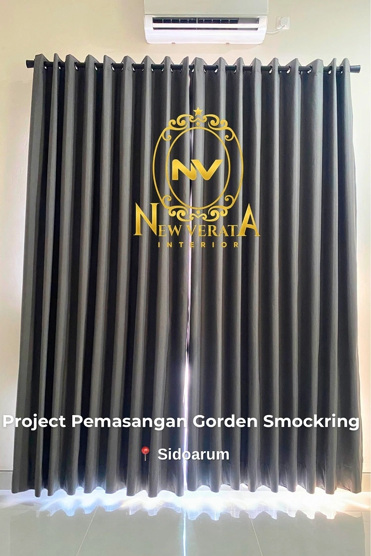 Gorden memberikan kesan modern pada ruangan, Sumber: doc pribadi