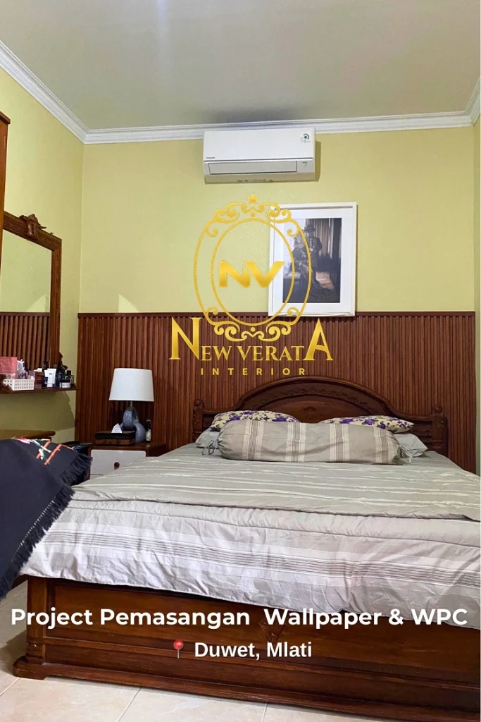 Wallpanel coklat tua yang tampak elegan, Sumber: doc pribadi