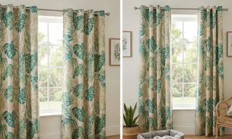 Motif daun tropis, Sumber: AI