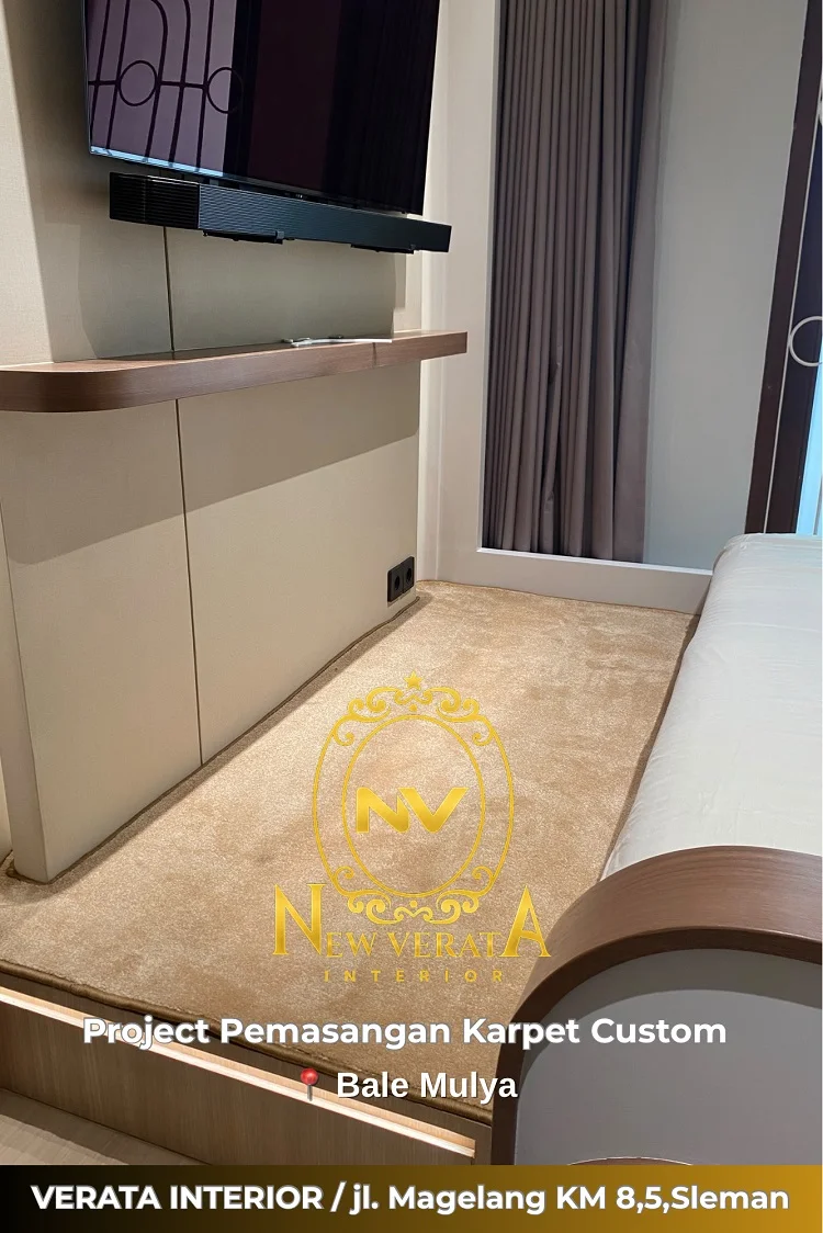 Karpet ditempatkan pada area kamar tamu, Sumber: doc pribadi