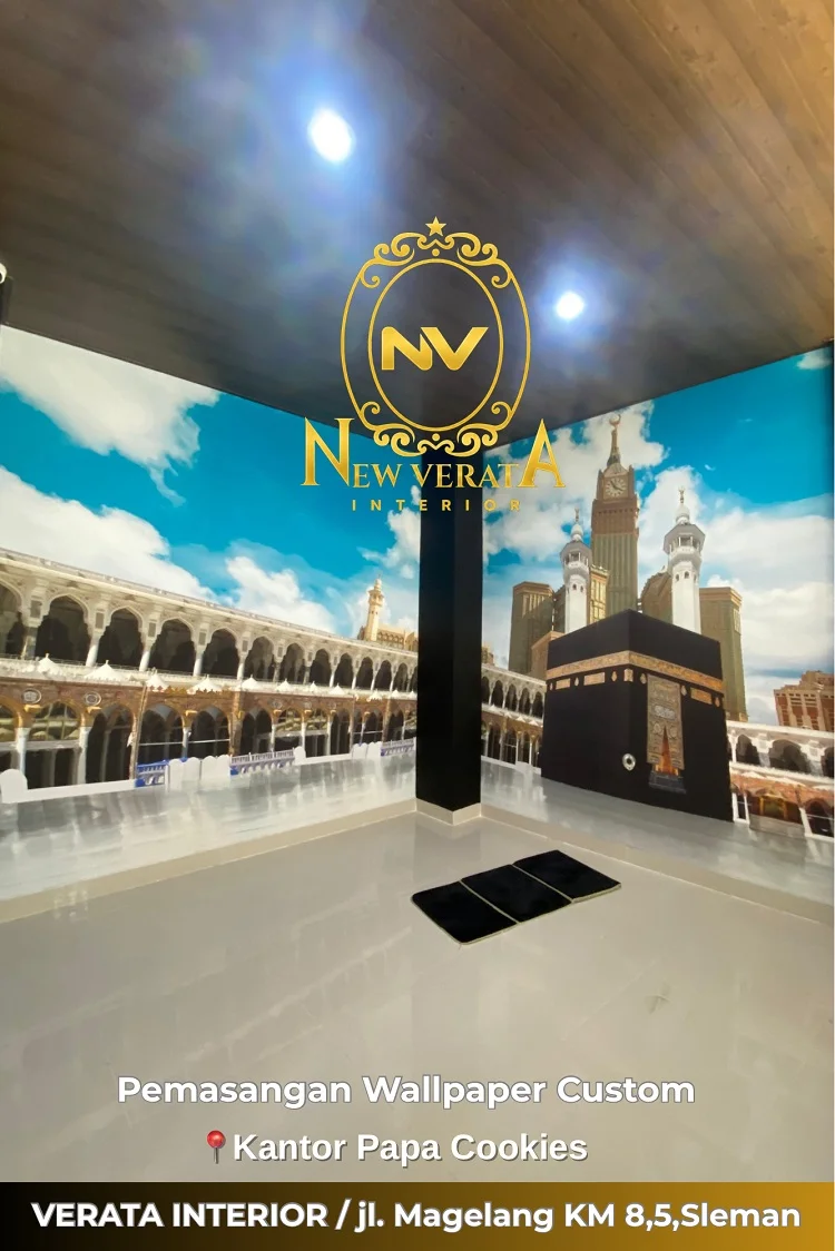 Wallpaper Ka'bah untuk ruang mushola, Sumber: doc pribadi